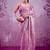 Dusty mauve soft burberry silk blend saree with real mirror hand work & cutwork border