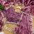 Dusty mauve soft burberry silk blend saree with real mirror hand work & cutwork border