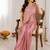 Premium crepe silk blend dhoti koti set with sequins embroidery
