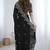 Black fendy chiffon padding saree with 3mm sequins embroidery