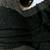 Black fendy chiffon saree with artisan hand work & swarovski blouse
