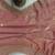 Dusty peach pink fendy chiffon saree with artisan hand work & swarovski blouse