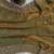 Olive gold fendy chiffon saree with artisan hand work & swarovski blouse
