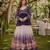 Violet Silk Free Size Stitched Lehenga Choli with Beads Embroidered & Printed Work