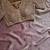 Lavender satin chiffon saree with handcrafted real beads work & satin blouse
