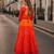 Orange Bandhani Free Size Stitched Navratri Lehenga Choli with Kutchi Gamthi Patche work