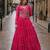 Pink Laheriya Free Size Stitched Navratri Lehenga Choli with Gota Patti & Mirro Work