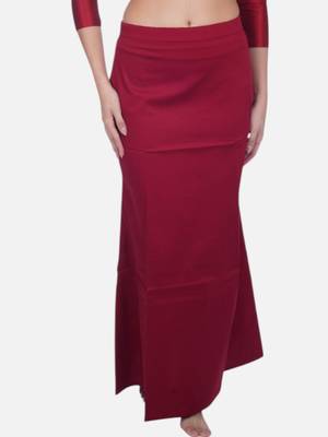 Neckbook maroon solid drawstring best slim fit saree shapewear for women 1