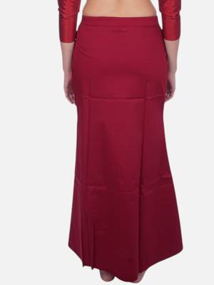 Neckbook maroon solid drawstring best slim fit saree shapewear for women 2