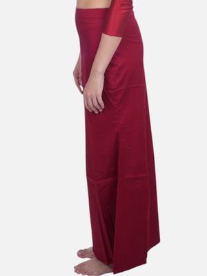 Neckbook maroon solid drawstring best slim fit saree shapewear for women 3