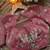 Pink fendy chiffon saree with multi cording & 3mm sequins embroidery