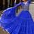 Blue Laheriya Free Size Stitched Navratri Lehenga Choli with Gota Patti & Mirro Work