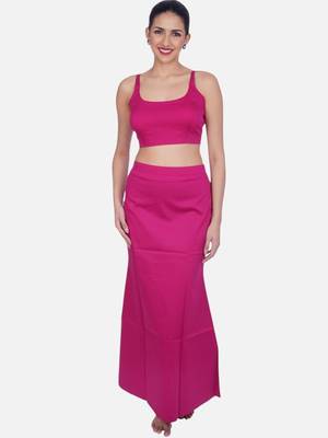 Neckbook rani solid drawstring best slim fit saree shapewear for women 5