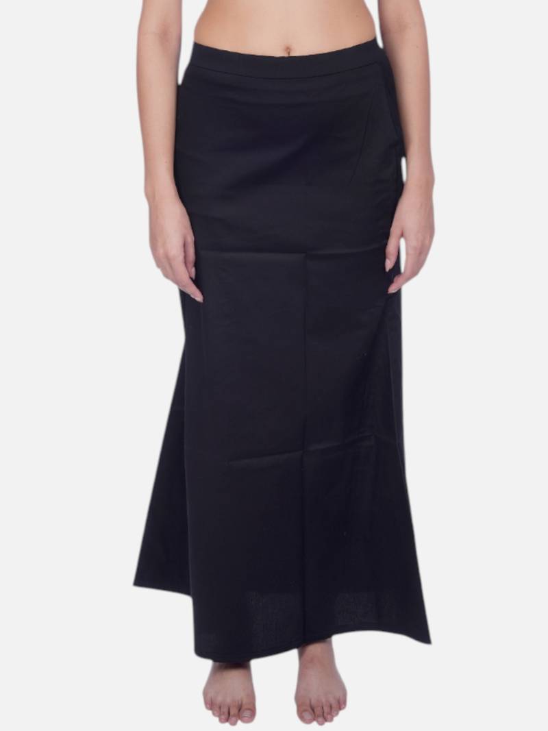 Neckbook black solid drawstring best slim fit saree shapewear for women