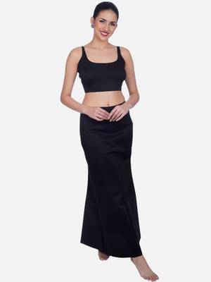 Neckbook black solid drawstring best slim fit saree shapewear for women 5
