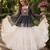 Black&White Cotton Free Size Stitched Navratri Lehenga Choli with Kutchi Gamthi Patchework
