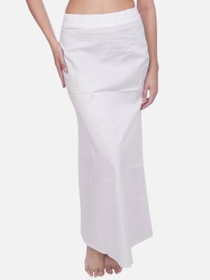 Neckbook white solid drawstring best slim fit saree shapewear for women 1