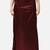 Neckbook satin burgundy color petticoat