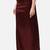 Neckbook satin burgundy color petticoat