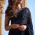 Black georgette saree with heavy multi-embroidery stitch work
