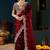 Fendy satin saree with full c-pallu cut-work embroidery