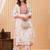 Floral Embroidered Thread Work Pure Cotton Kurta With Palazzos & Dupatta