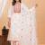 Floral Embroidered Thread Work Pure Cotton Kurta With Palazzos & Dupatta