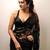 Black georgette saree with heavy multi-embroidery stitch work