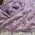 Lavender soft organza saree with floral embroidery & raw silk blend blouse