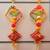  handmade shubh labh hanging with parrot design decorative door wall hanging for home entrance 