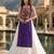 Purple Color Readymade Frill Lehenga With Kutch Work Kurti For Navratri Kediya