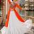 Orange  Readymade Frill Lehenga With Kutch Work Kurti For Navratri Kediya - full stitched free size
