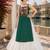 Green  Readymade Frill Lehenga With Kutch Work Kurti For Navratri Kediya - full stitched free size