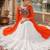 Orange  Readymade Frill Lehenga With Kutch Work Kurti For Navratri Kediya - full stitched free size