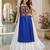 Royalblue  Readymade Frill Lehenga With Kutch Work Kurti For Navratri Kediya - full stitched free size