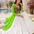 Parrot  Readymade Frill Lehenga With Kutch Work Kurti For Navratri Kediya - full stitched free size