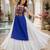 Royalblue  Readymade Frill Lehenga With Kutch Work Kurti For Navratri Kediya - full stitched free size