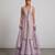Lilac Embroidered Organza Lehenga Set