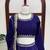 Royal blue embroidered lehenga choli set with dupatta for women