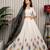 White Embroidery and sequins Aari mirror Silk Blend Lahenga Choli Set