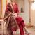 Women Ethnic Motifs Regular Thread Work Kurta with Trousers & With Dupatta