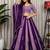 Lavender Embroidery and sequins Aari mirror Silk Blend Lahenga Choli Set