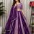 Lavender Embroidery and sequins Aari mirror Silk Blend Lahenga Choli Set