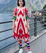 Women Ethnic Motifs Printed Regular Pure Cotton Kurta with Trousers