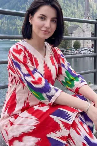 Women Ethnic Motifs Printed Regular Pure Cotton Kurta with Trousers