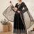 Designer black heavy zari & sequins work anarkali gown
