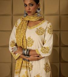 Women Ethnic Motifs Printed Regular Pure Cotton Kurta with Salwar & With Dupatta