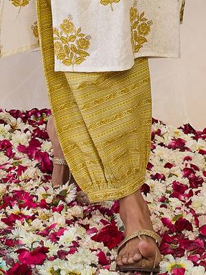 Women Ethnic Motifs Printed Regular Pure Cotton Kurta with Salwar & With Dupatta 5