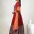 Red Navratri Dress Muslin Chaniya Choli