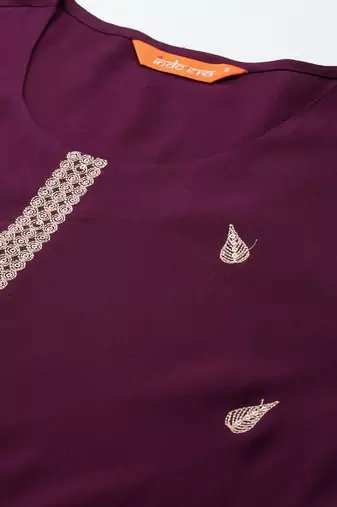 Ethnic Motifs Embroidered Sequinned Kurta with Trousers